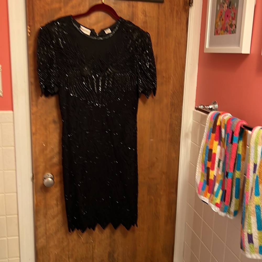 Gorgeous Beaded and lined cocktail dress PM